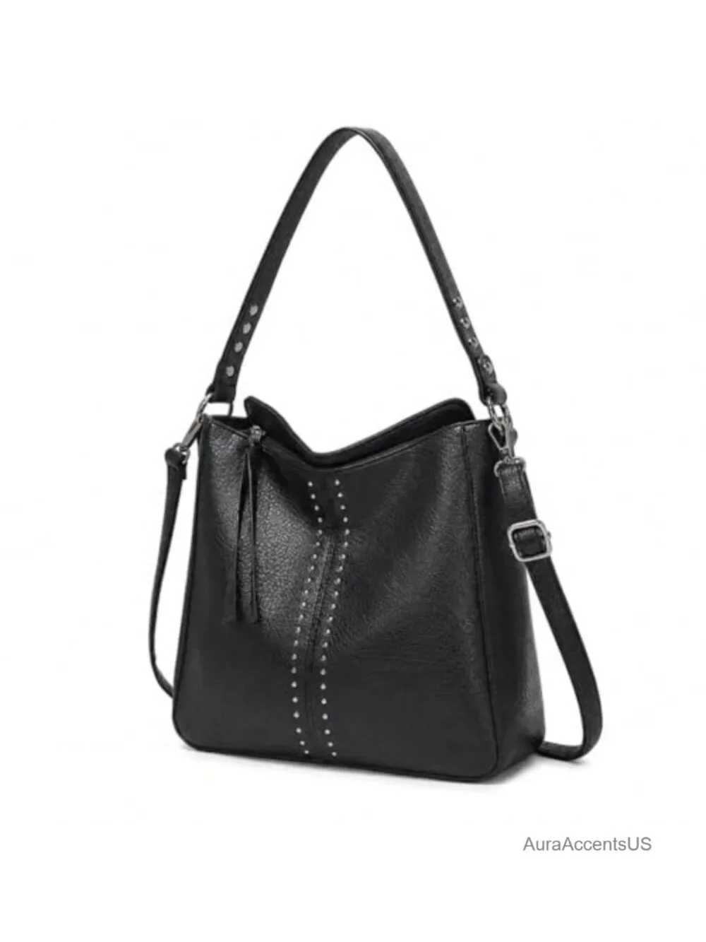 PU Leather Hobo Bag for Women Crossbody Shoulder Purse with Detachable Strap